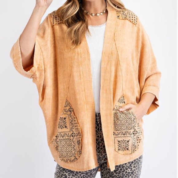 In February Mineral Washed Cardigan